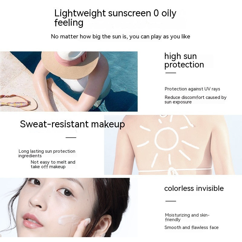 Little Golden Bottle Sunscreen Face UV Protection Concealer Refreshing White Tender Female Louisiana Mart