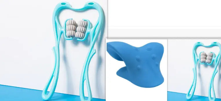 Louisiana Mart Multifunctional Manual Six-wheel Neck Massager Massage Relieve Roller Massage Tool Louisiana Mart