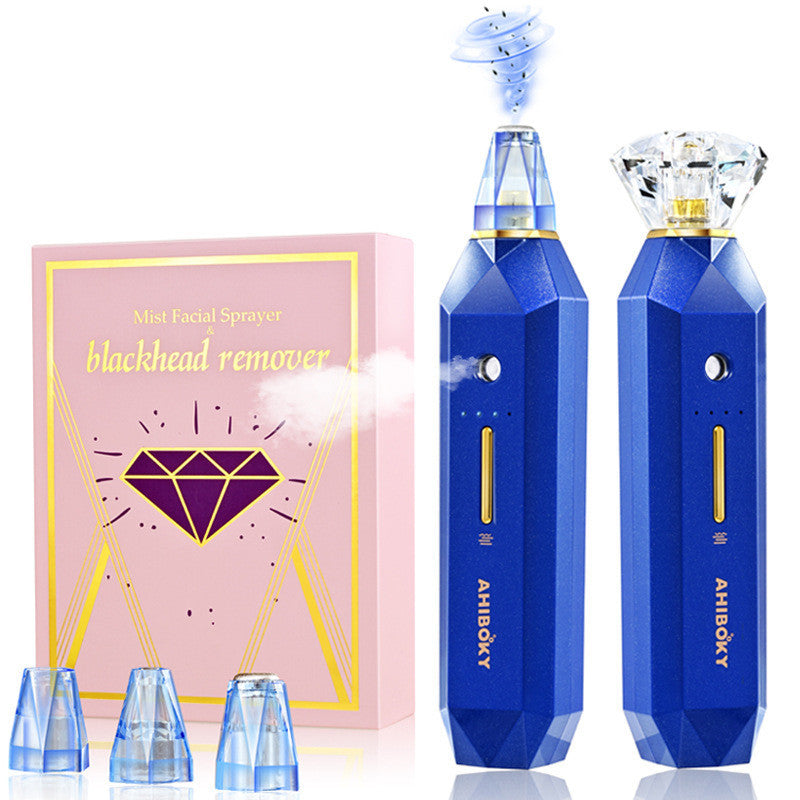 2-IN-1 Blackhead Remover Vacuum Pore Cleaner Acne Remover Mist Facial Sprayer Skin Mouisture Nose Face Deep Cleansing Skin Care Louisiana Mart