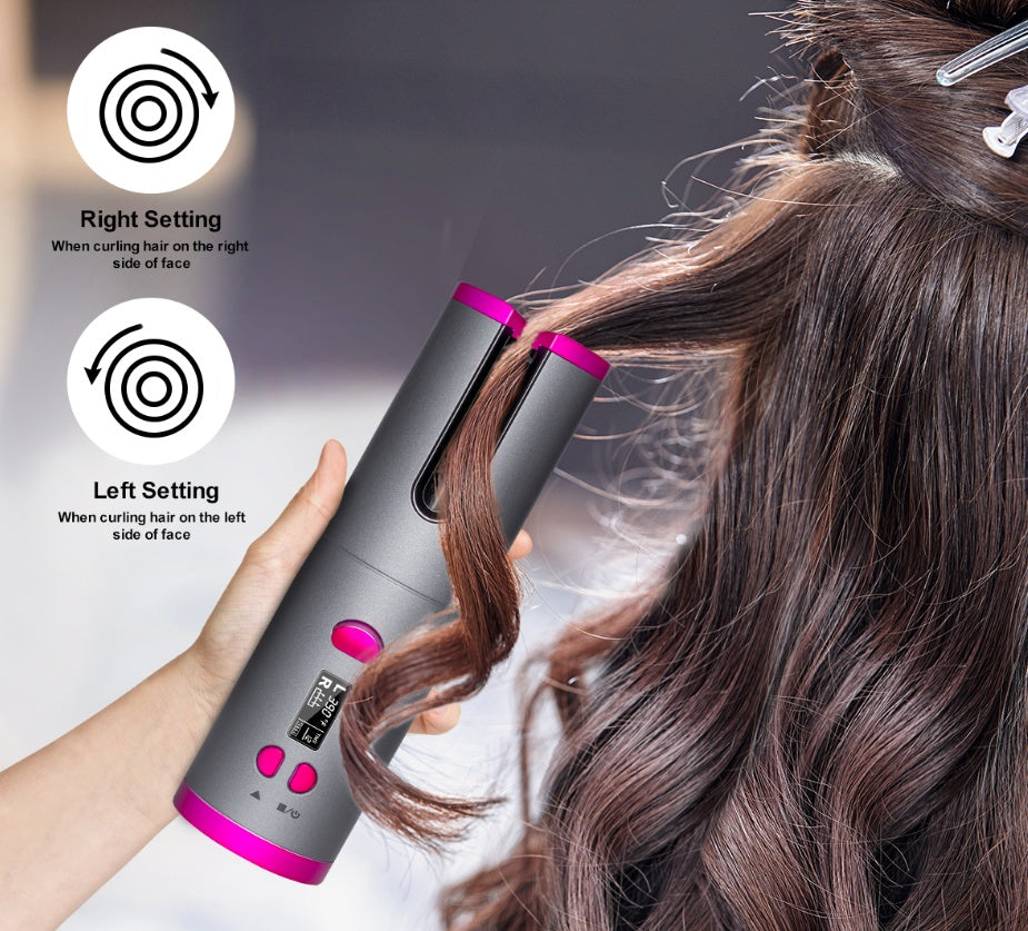 Curling Iron USB Wireless Multifunctional Charging Curler Louisiana Mart
