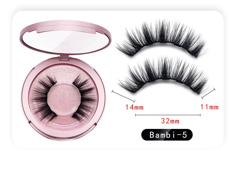 Natural Long Lasting Magnetic Liquid Eyeliner & Magnetic False Eyelashes & Tweezer Set Make up Set Louisiana Mart