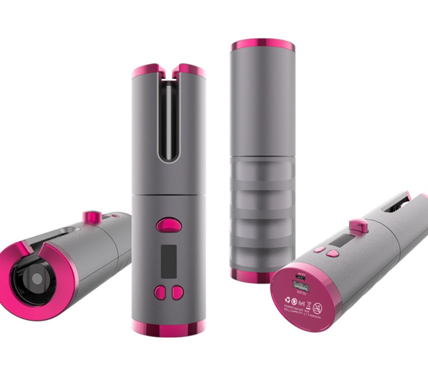 Curling Iron USB Wireless Multifunctional Charging Curler Louisiana Mart