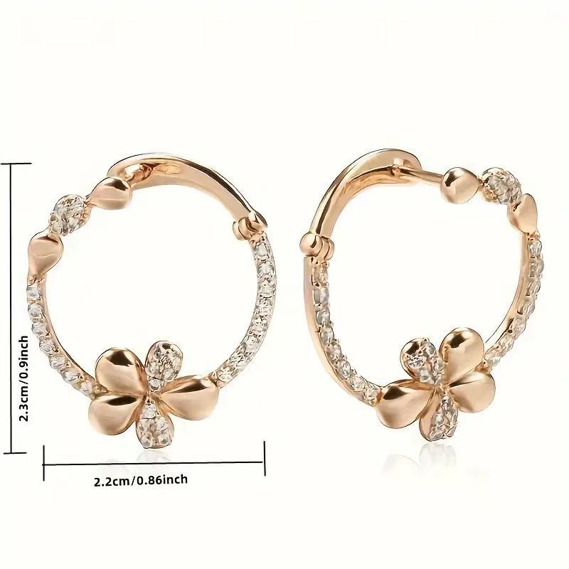 Personalized Round Ring Earrings For Women