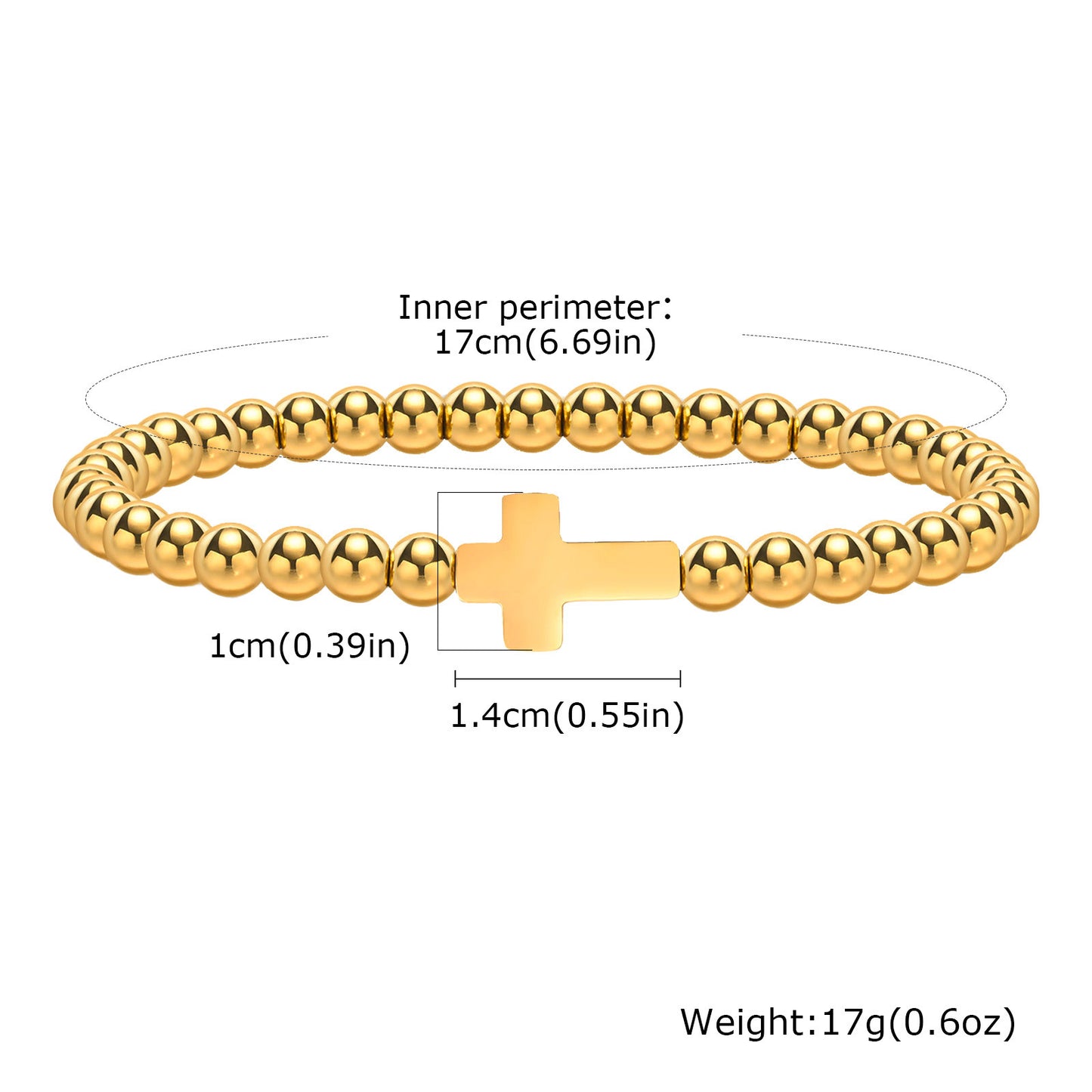 Beaded Gold Bracelet Simple Women's Jewelry