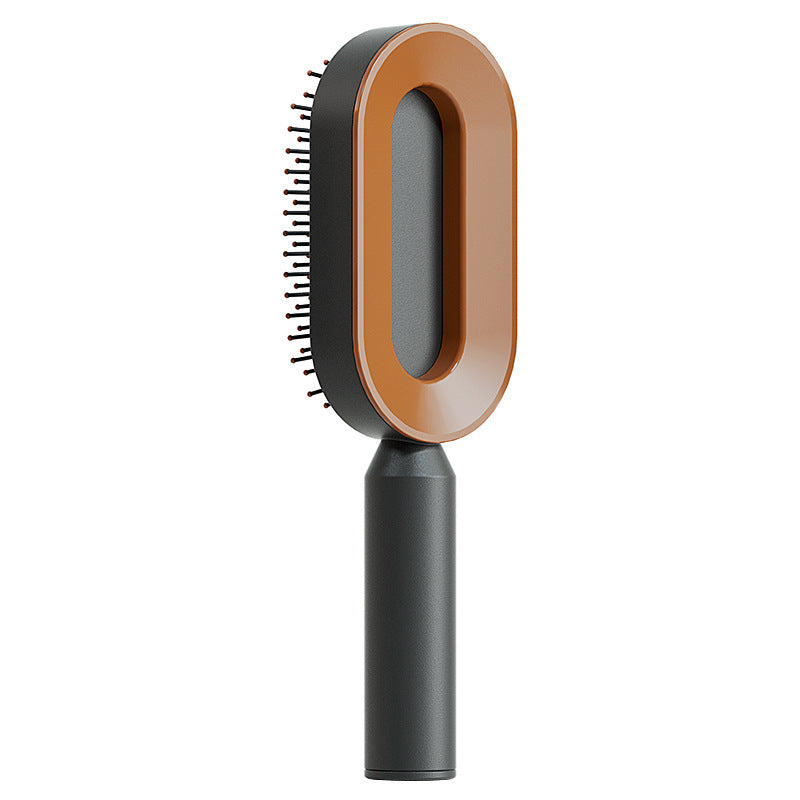 Self Cleaning Hair Brush For Women One-key Cleaning Hair Loss Airbag Massage Scalp Comb Anti-Static Hairbrush Louisiana Mart