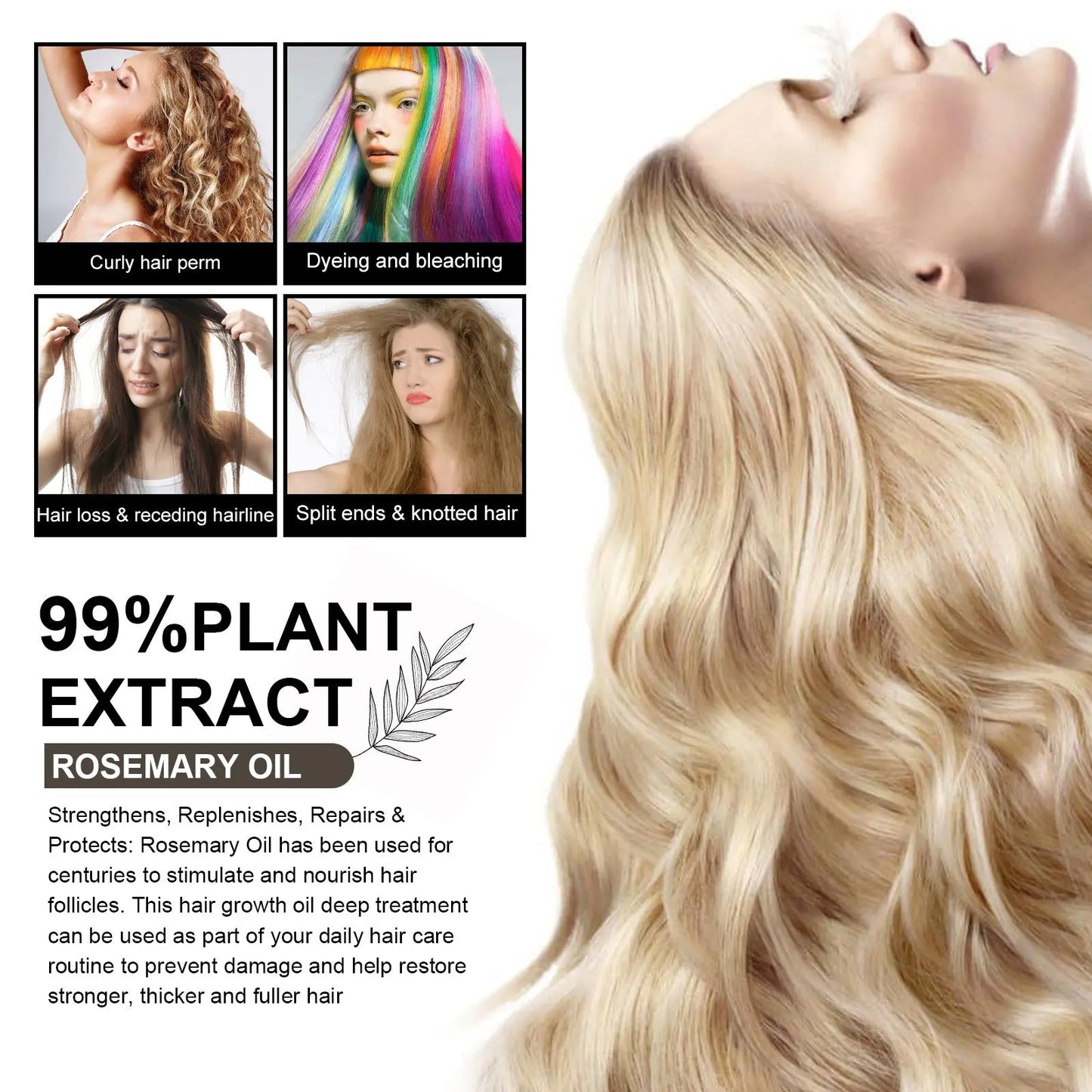 Dense Hair Soft Care Repair Hair Quality Damaged Hair Tail Dry And Frizz 30ml Louisiana Mart