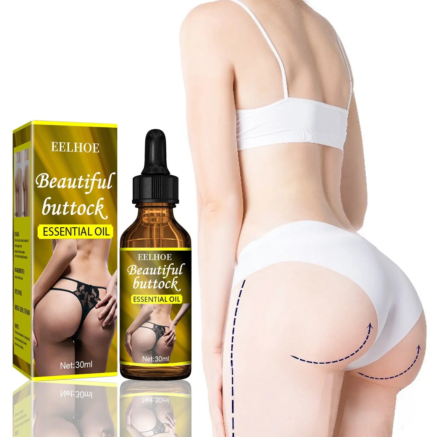 Butt Care Oil 30ml, 50ml, 30ml box Big Butt Massage Firming, softens the skin Louisiana Mart