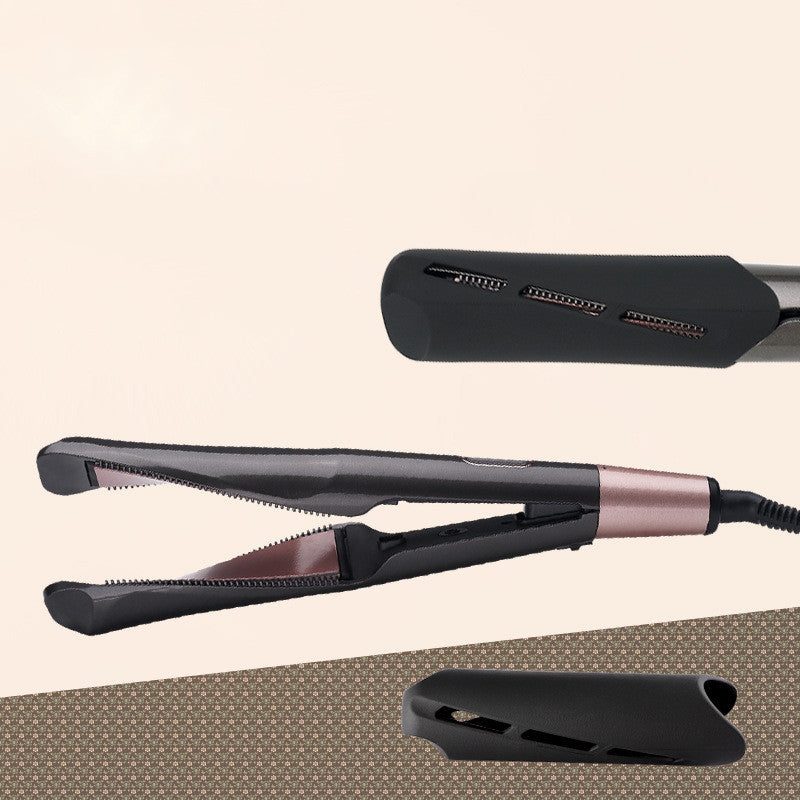 2 In1 Professional Hair Straightener Hair Crimper Dry/Wet Hair Straightening Curling Comb Louisiana Mart