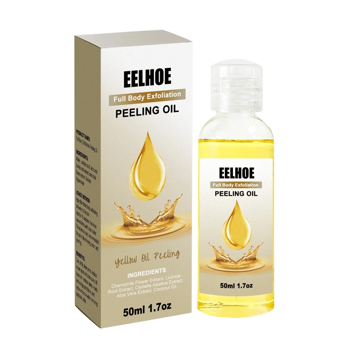 Delicate Brightening Body Cleaning Exfoliating Skin Care Oil 50ml Louisiana Mart