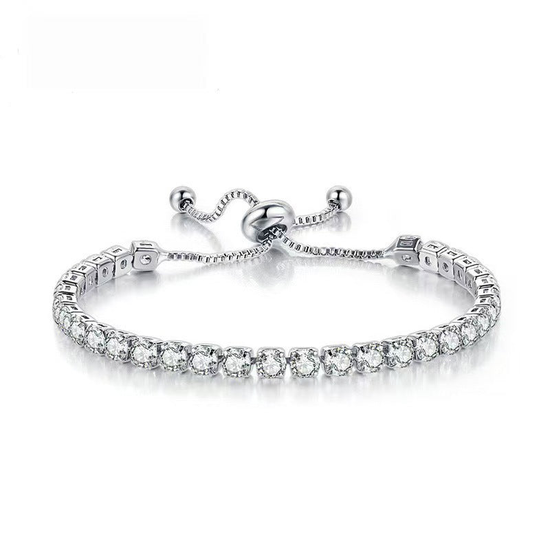 Square Zircon Crystal Bracelet in Louisiana | Stainless Steel Jewelry