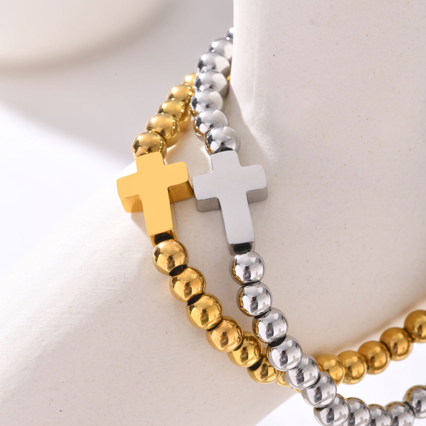 Beaded Gold Bracelet Simple Women's Jewelry