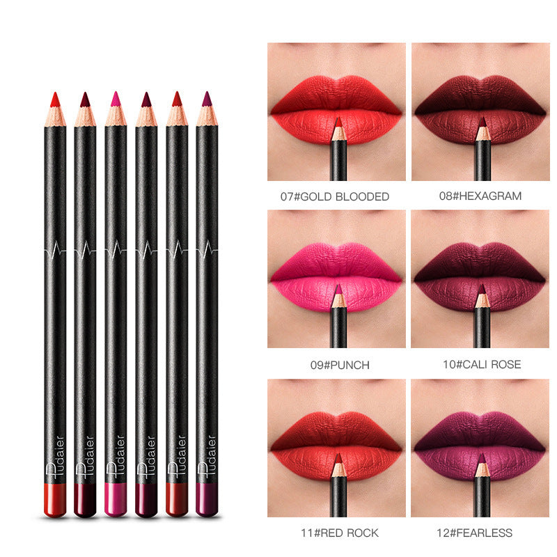 36 Color Lip Liner Waterproof Non-smudge Nude Color Louisiana Mart