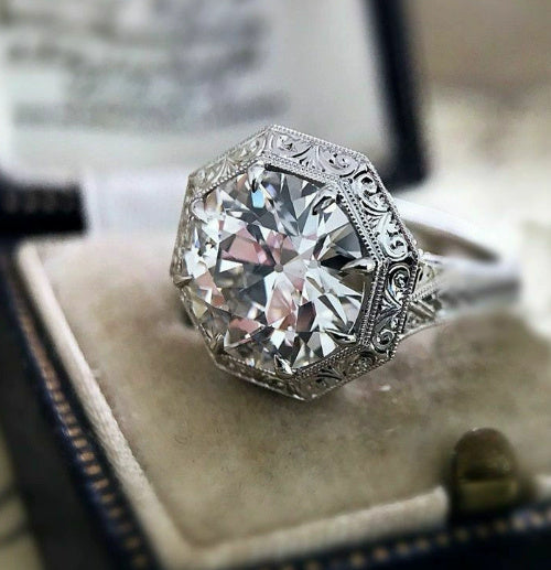 Women's Fashion Personality Eight Arrows Zircon Ring