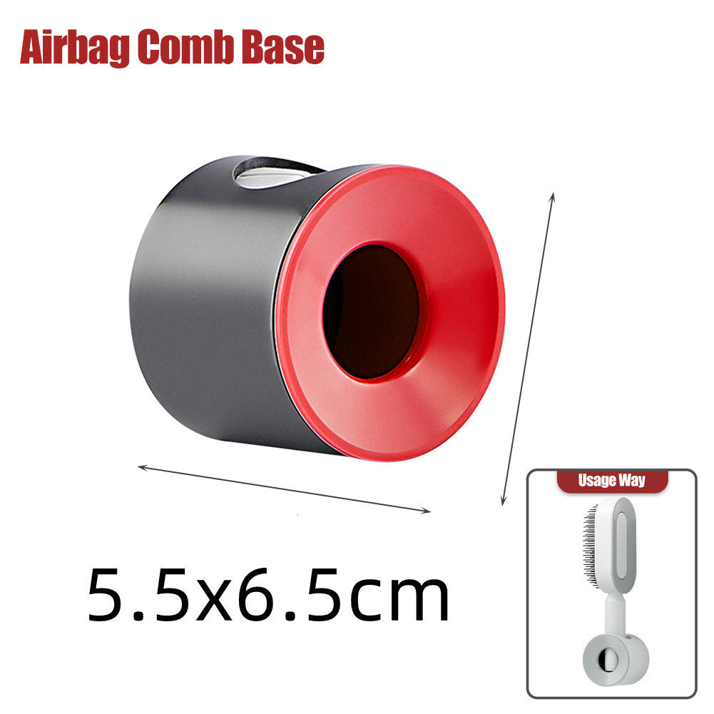 Self Cleaning Hair Brush For Women One-key Cleaning Hair Loss Airbag Massage Scalp Comb Anti-Static Hairbrush Louisiana Mart