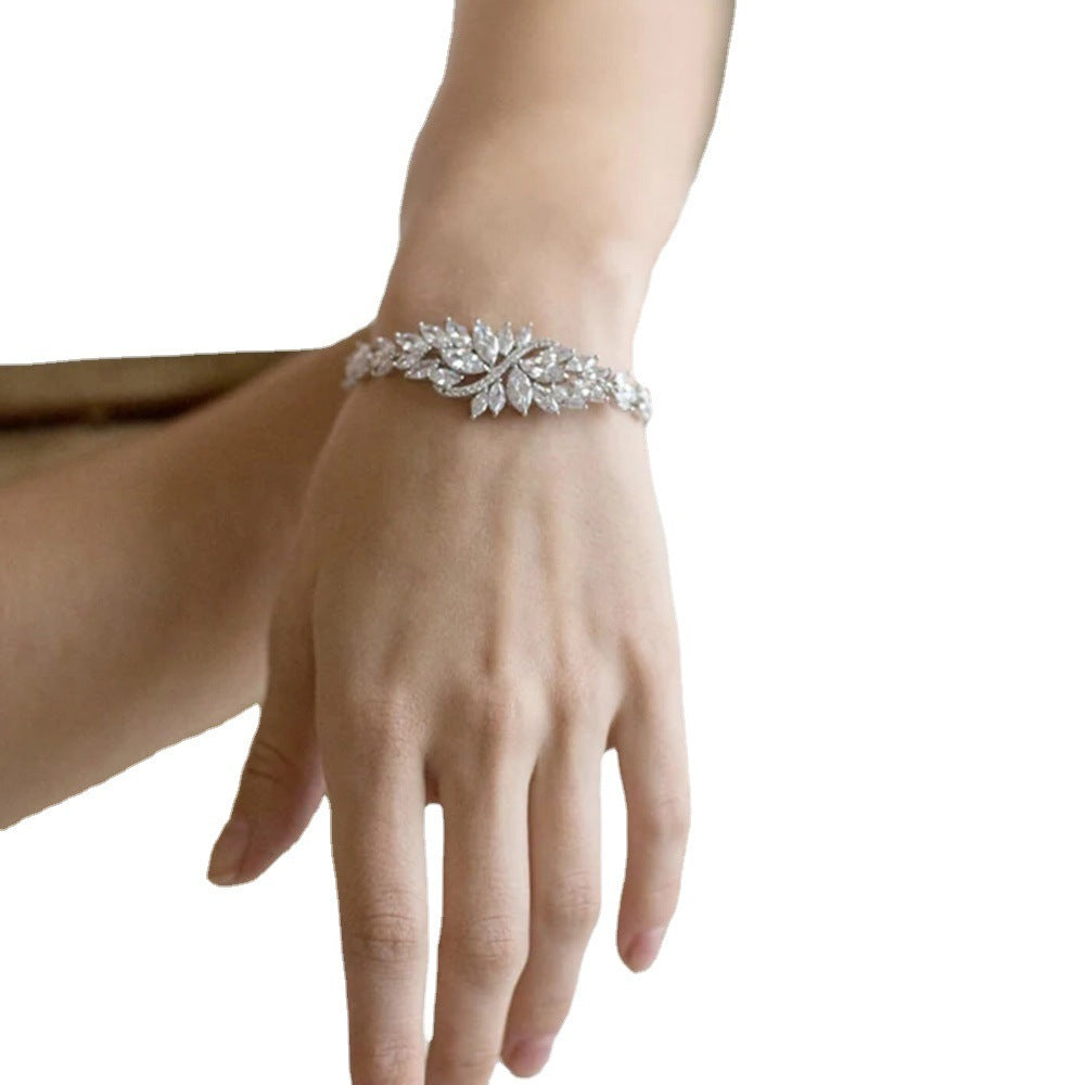 Luxury Double Layer Full Rhinestone Zircon Bracelet