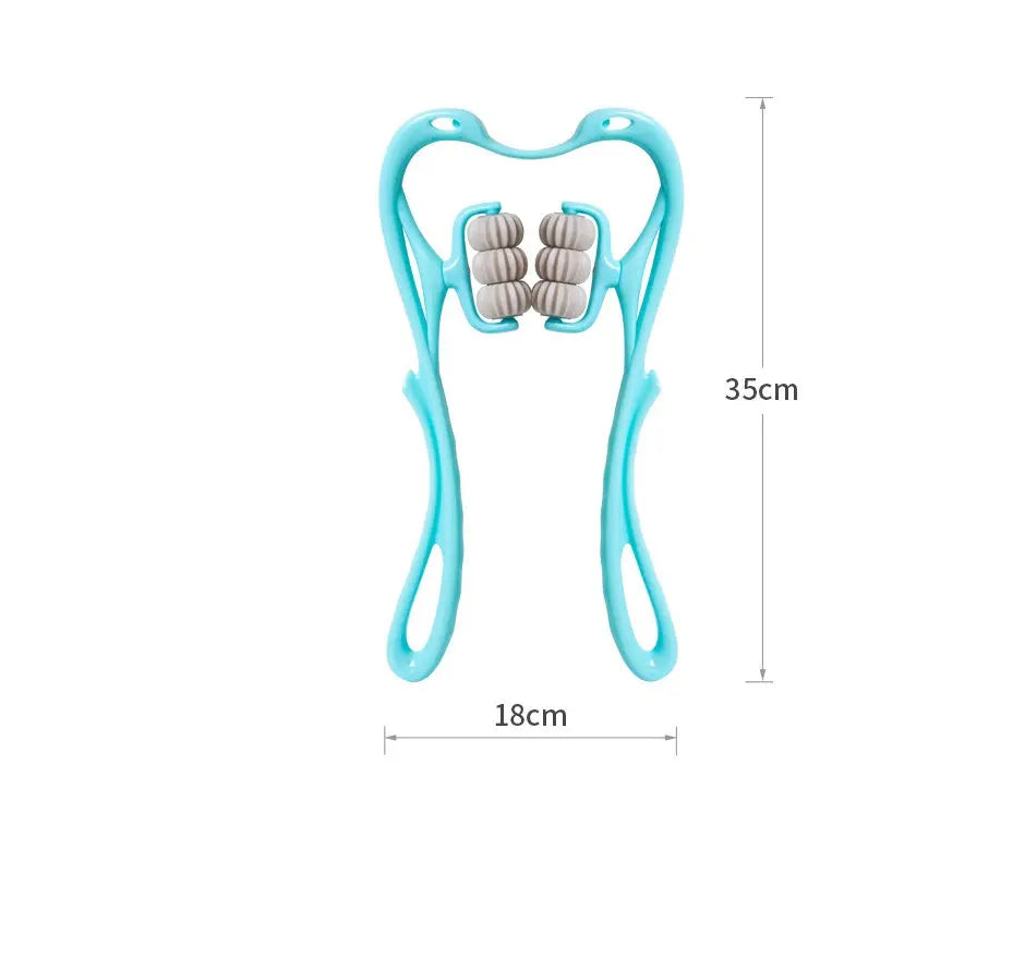 Louisiana Mart Multifunctional Manual Six-wheel Neck Massager Massage Relieve Roller Massage Tool Louisiana Mart