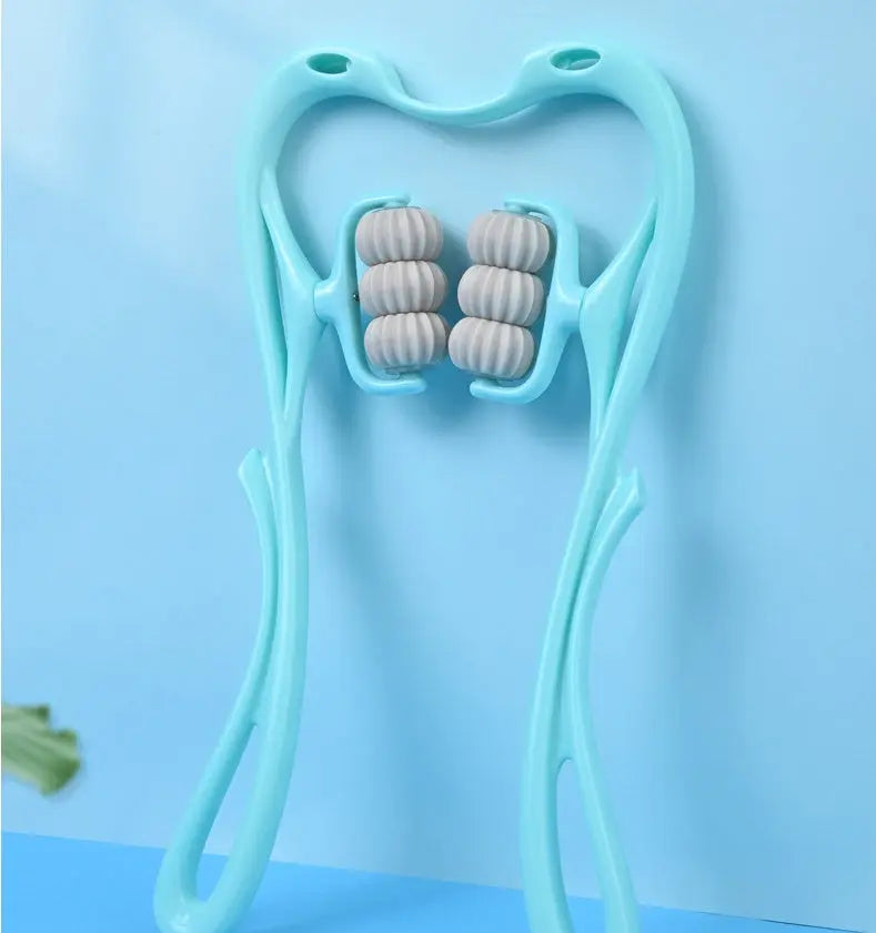 Louisiana Mart Multifunctional Manual Six-wheel Neck Massager Massage Relieve Roller Massage Tool Louisiana Mart