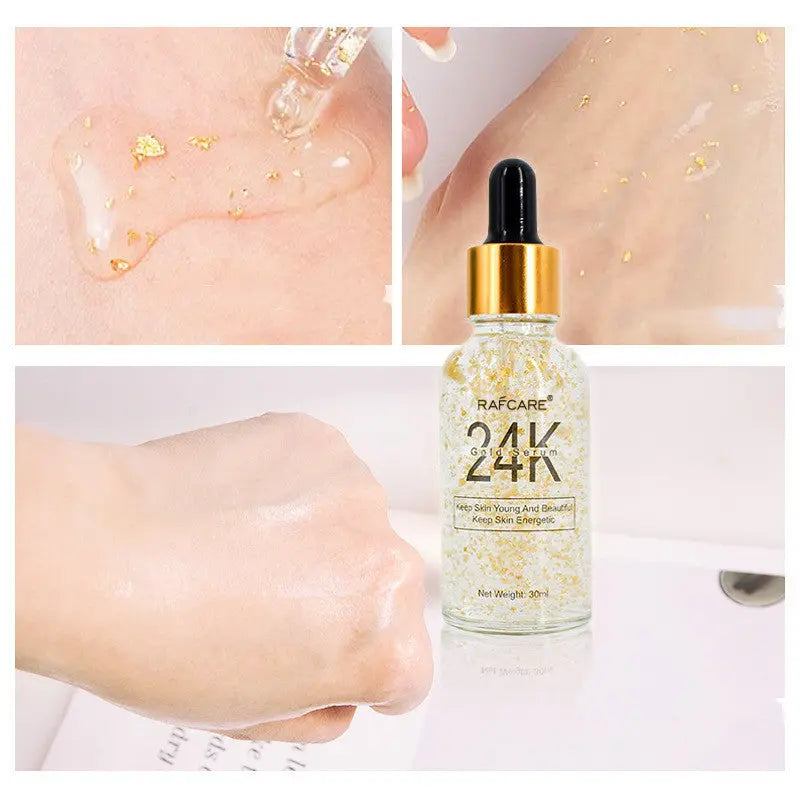24K Gold Foil Gold Stock Solution-Brightens skin tone, Tightens skin, Reduces fine lines, Louisiana Mart