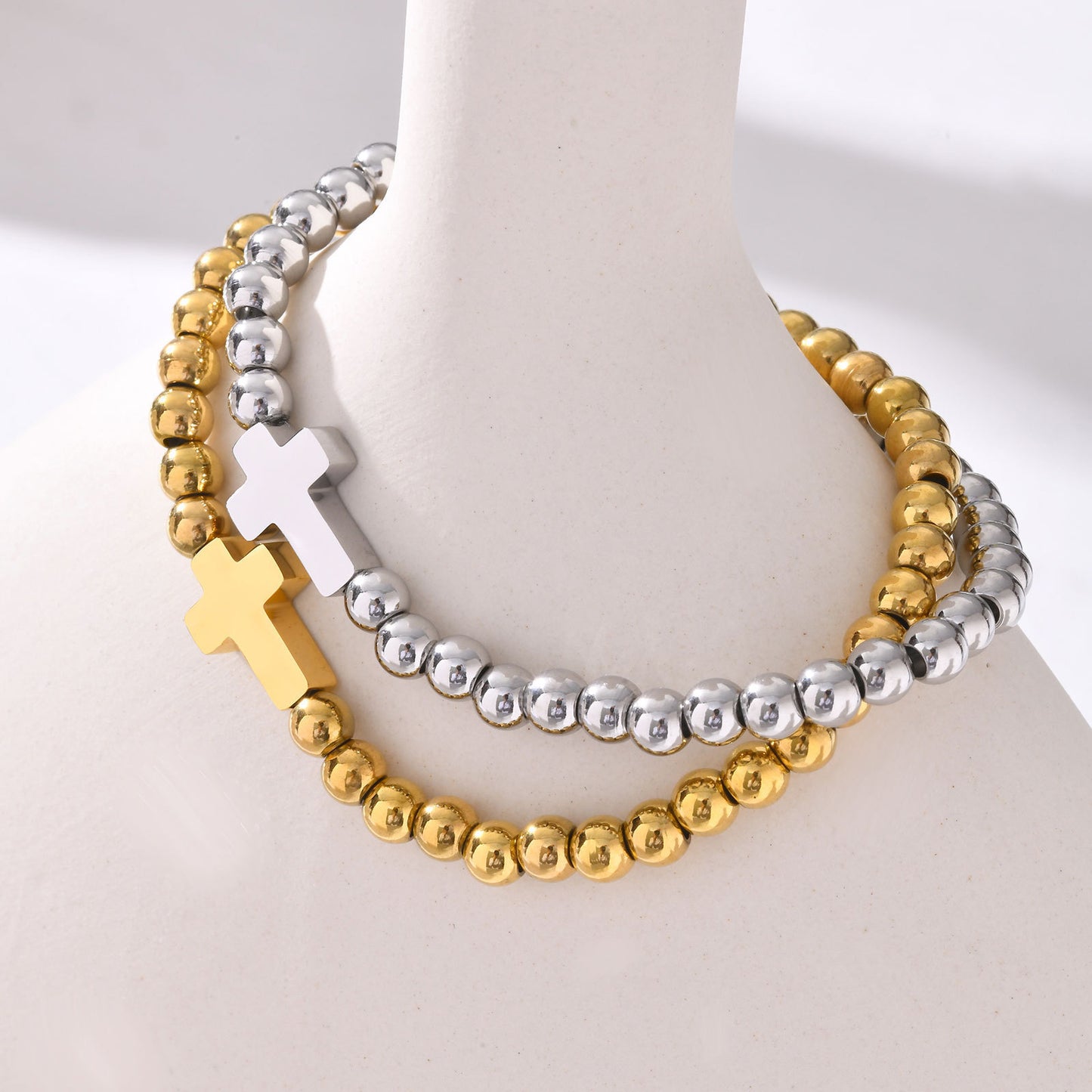 Beaded Gold Bracelet Simple Women's Jewelry