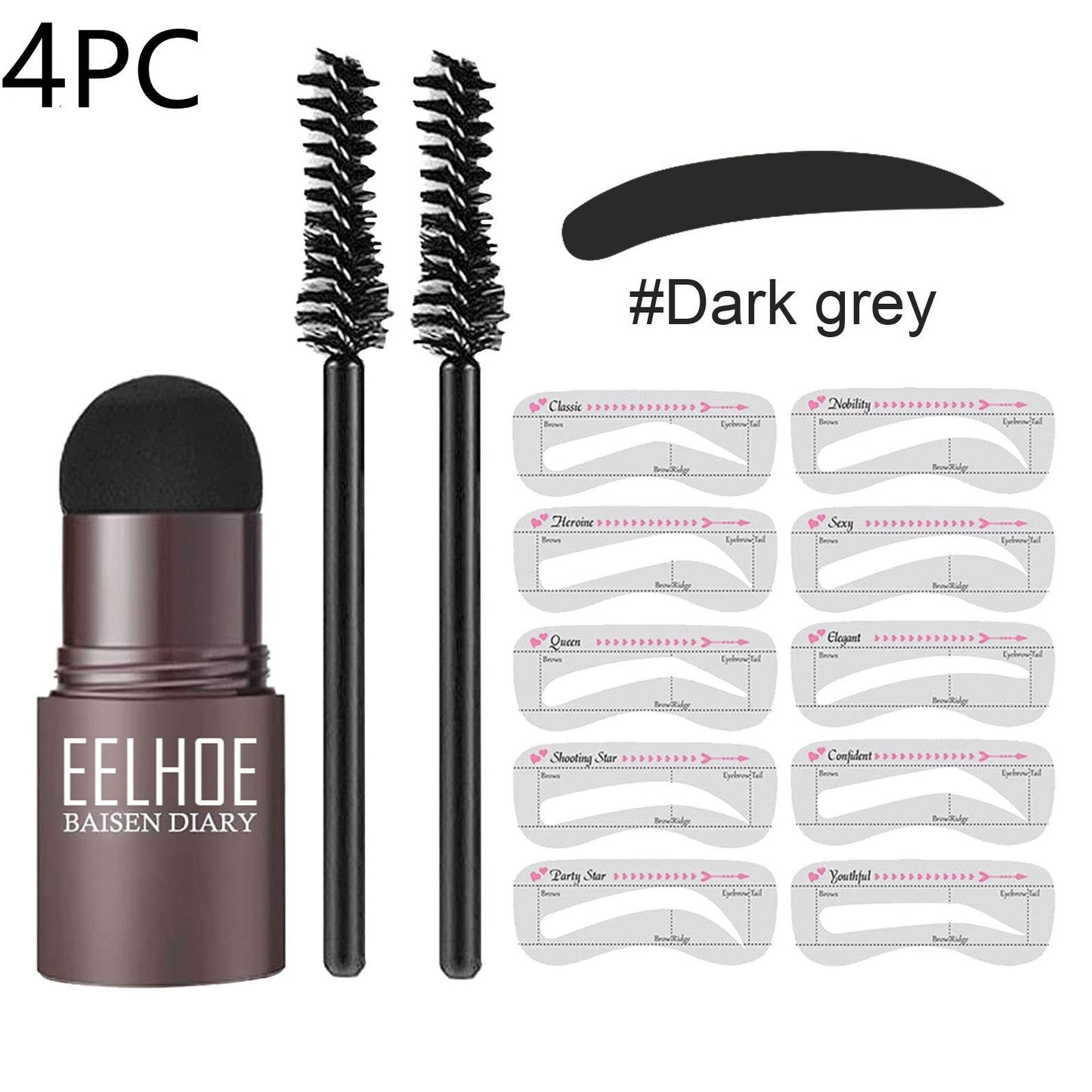 Eyebrow Makeup Powder – Perfect Eyebrow Mold Set Louisiana Mart