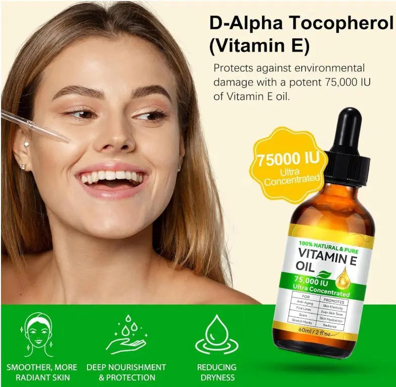 Household Cosmetics Skincare Vitamin E Oil 60ml Louisiana Mart