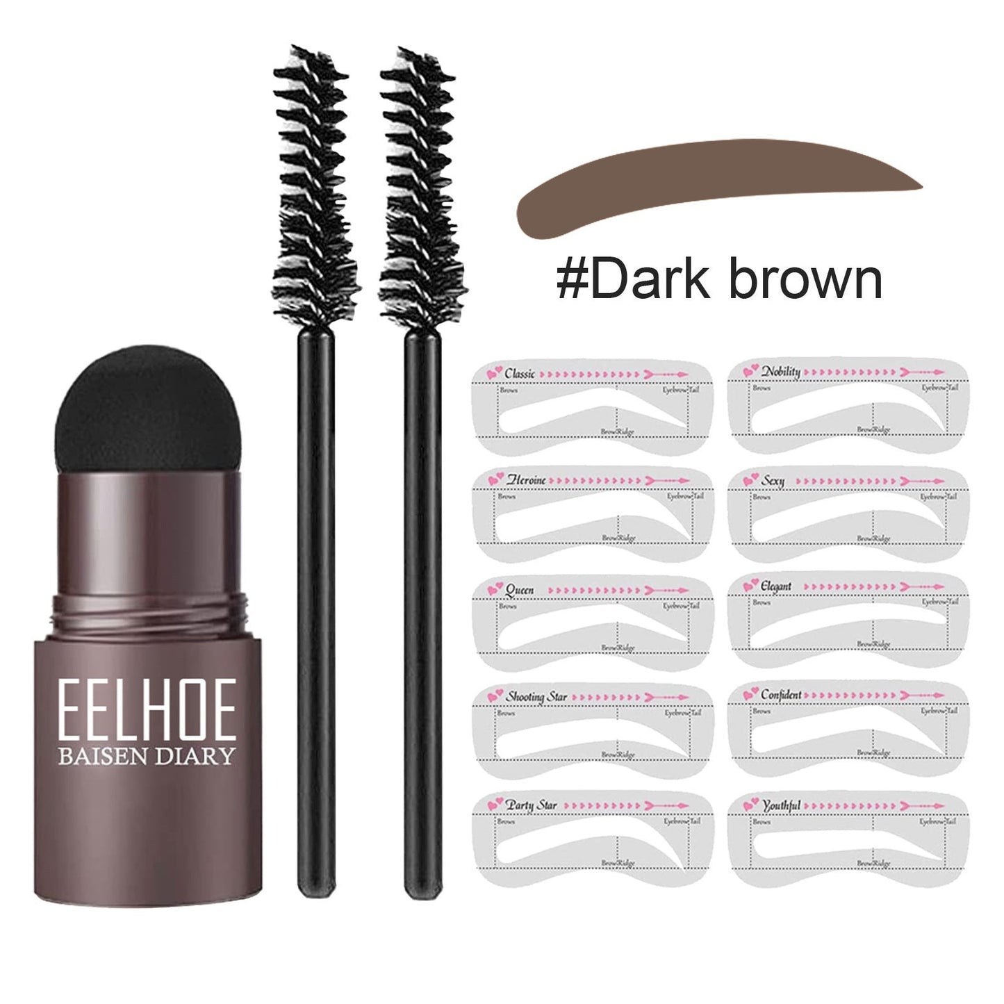 Eyebrow Makeup Powder – Perfect Eyebrow Mold Set Louisiana Mart