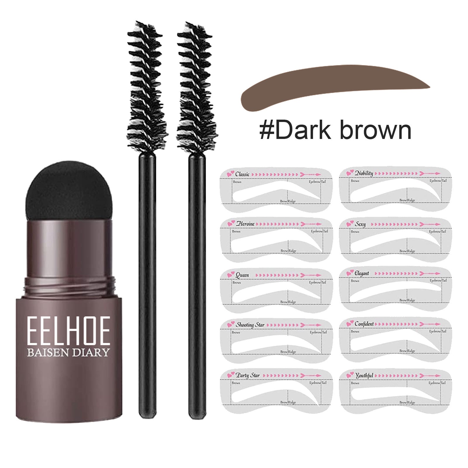 Eyebrow Makeup Powder – Perfect Eyebrow Mold Set Louisiana Mart