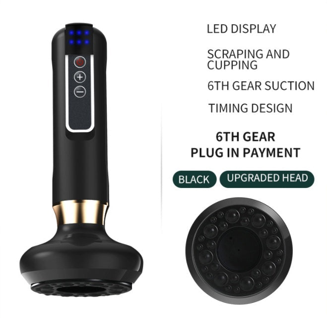 Electric Vacuum Cupping Massager For Body Anti-Cellulite Suction Cup Gua Sha Massage Body Cups Guasha Fat Burning Slimming Jars Louisiana Mart