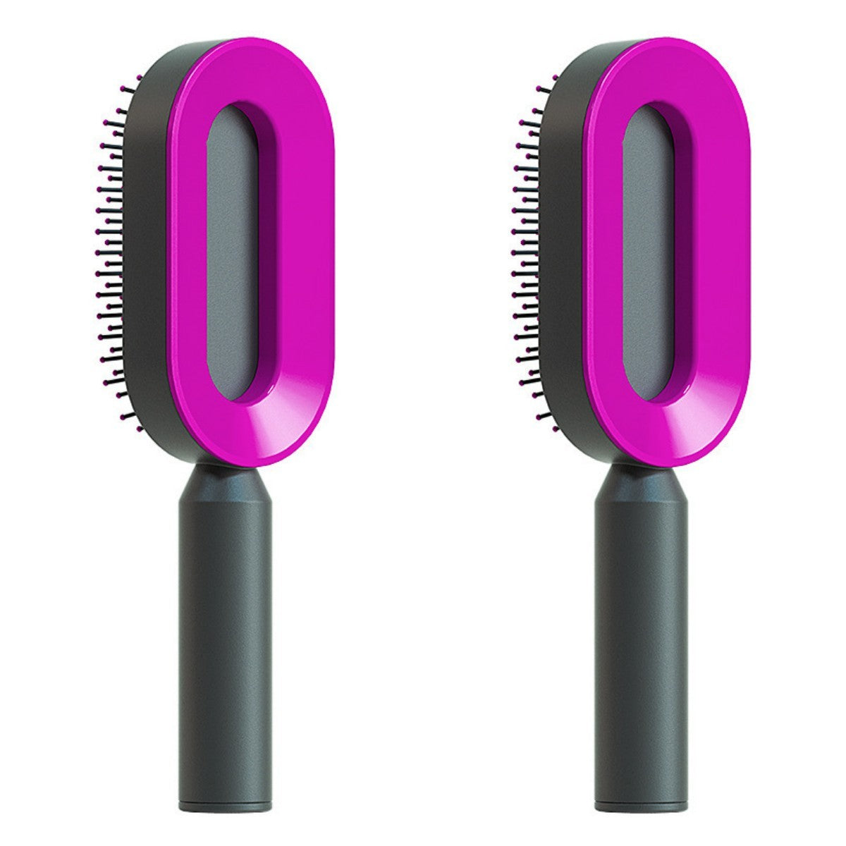 Self Cleaning Hair Brush For Women One-key Cleaning Hair Loss Airbag Massage Scalp Comb Anti-Static Hairbrush Louisiana Mart