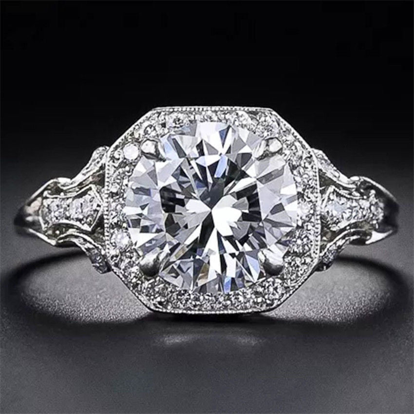 Women's Fashion Personality Eight Arrows Zircon Ring