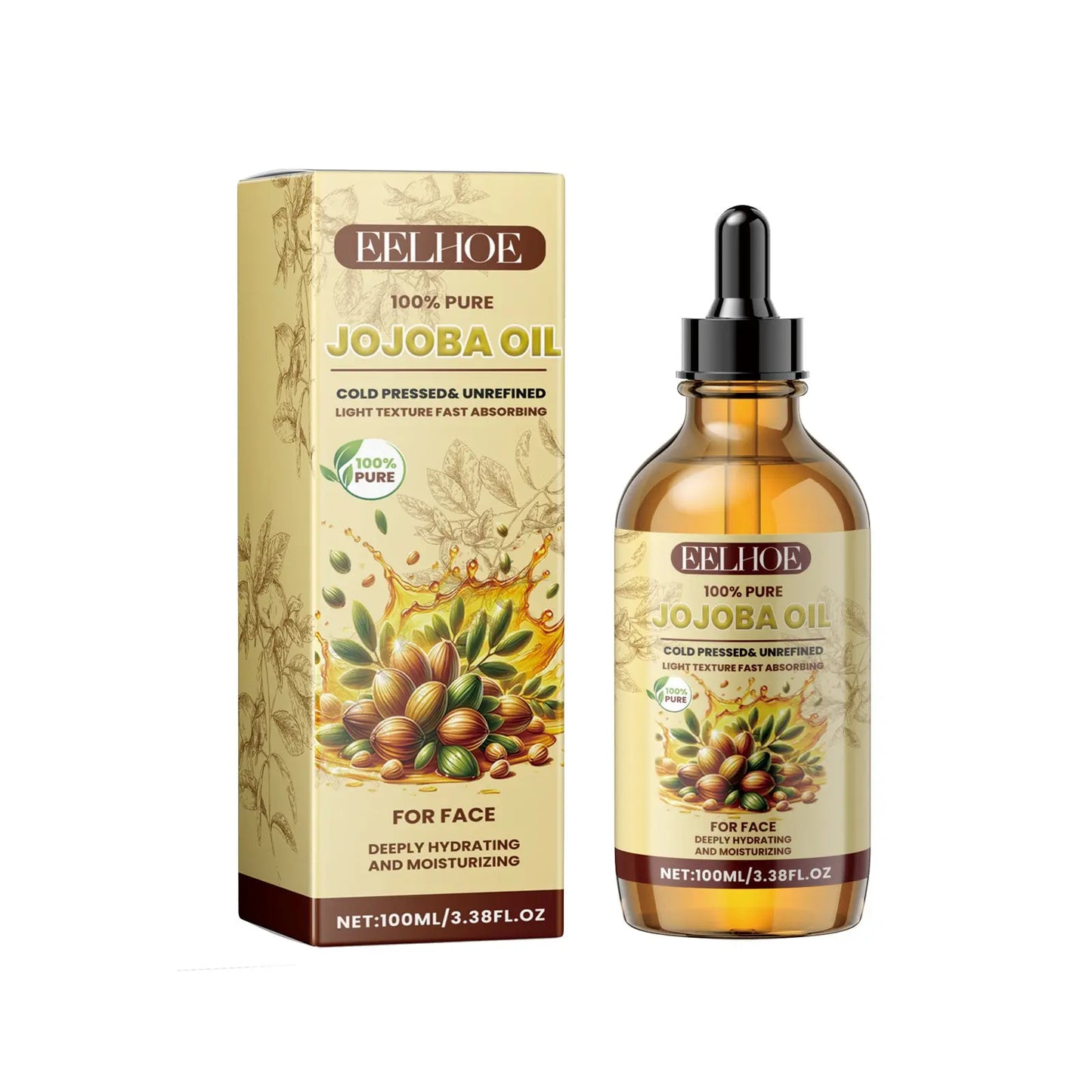 Eelhoe Jojoba Face Essential Oil, Facial Moisturizing, Moisturizing, Brightening And Firming Care Jojoba Essential Oil Louisiana Mart