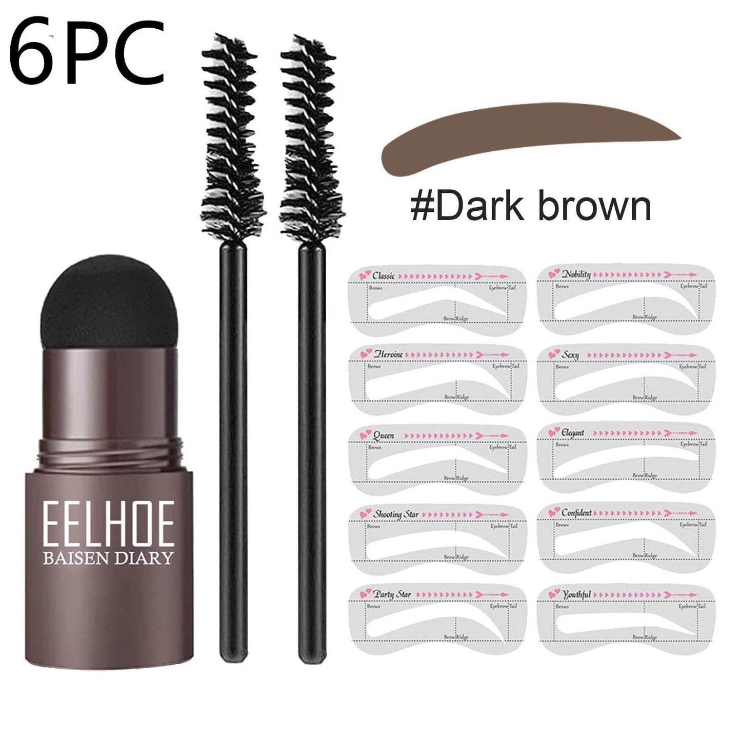 Eyebrow Makeup Powder – Perfect Eyebrow Mold Set Louisiana Mart