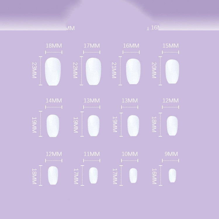 Ice Glitter Short Ballet Foreign Trade Section Wears Nail Art 24