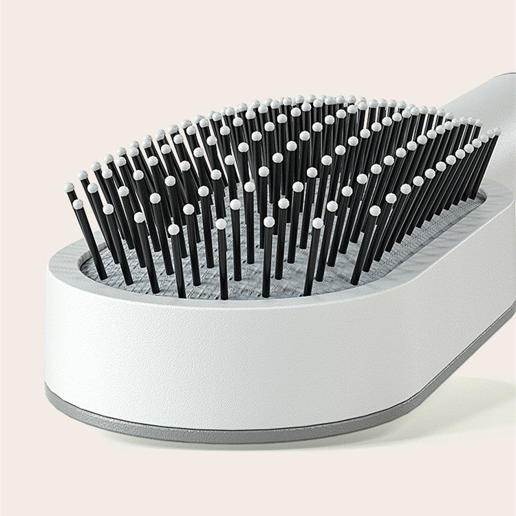 Self Cleaning Hair Brush For Women One-key Cleaning Hair Loss Airbag Massage Scalp Comb Anti-Static Hairbrush Louisiana Mart