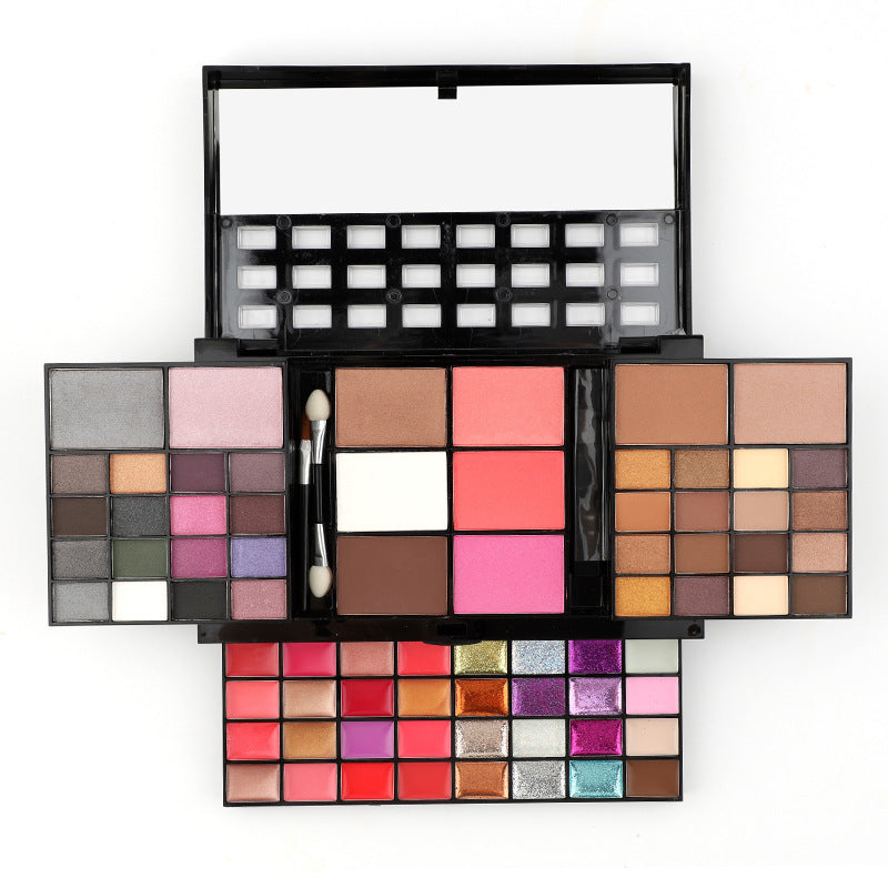 74 Colors Makeup Set Lip Gloss Blush Eyeshadow Highlight Combination Plate Wholesale Makeup Set Louisiana Mart