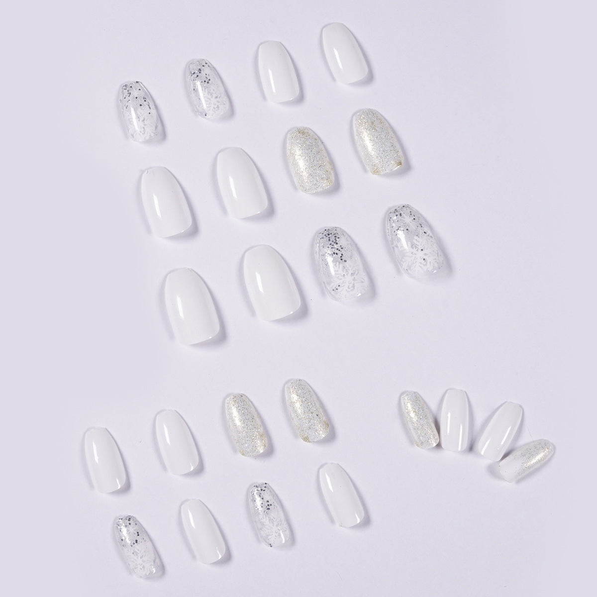 Ice Glitter Short Ballet Foreign Trade Section Wears Nail Art 24