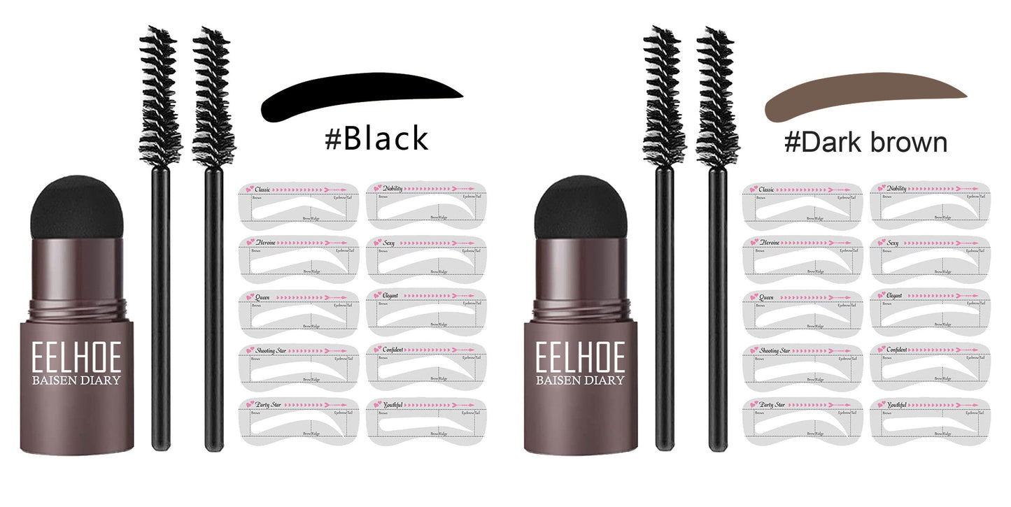 Eyebrow Makeup Powder – Perfect Eyebrow Mold Set Louisiana Mart