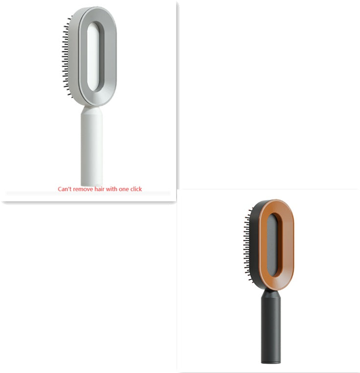 Self Cleaning Hair Brush For Women One-key Cleaning Hair Loss Airbag Massage Scalp Comb Anti-Static Hairbrush Louisiana Mart
