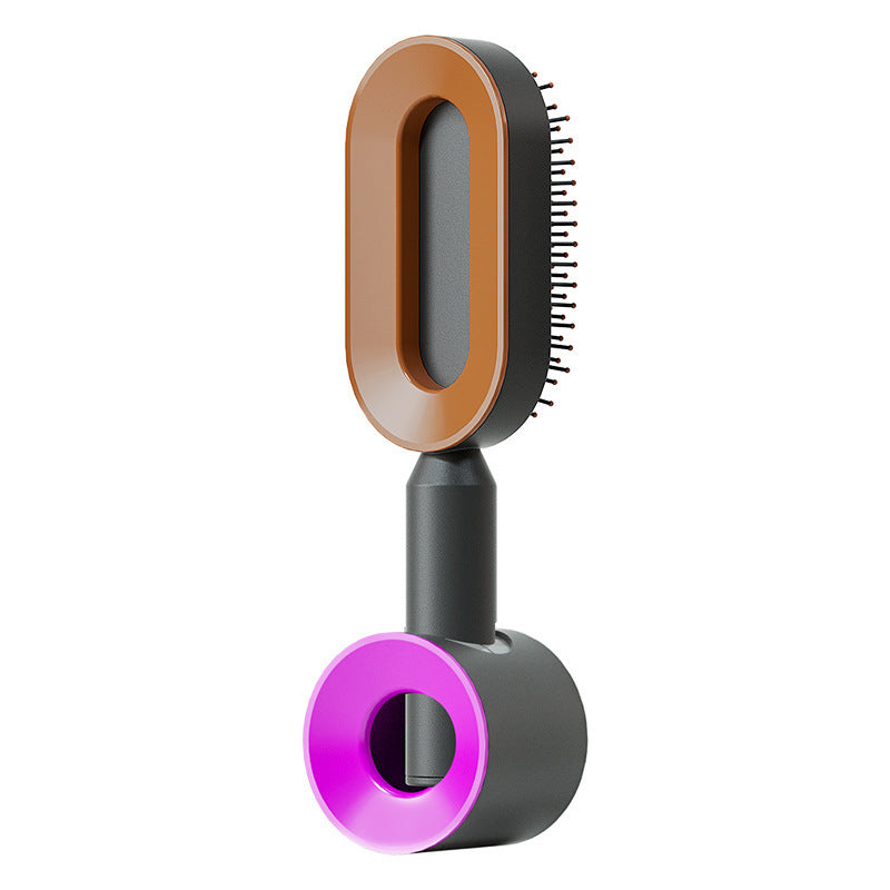 Self Cleaning Hair Brush For Women One-key Cleaning Hair Loss Airbag Massage Scalp Comb Anti-Static Hairbrush Louisiana Mart