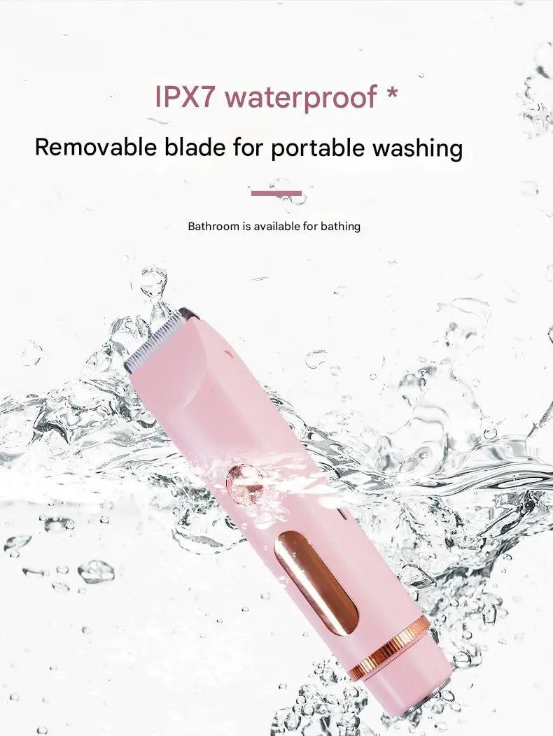 Women's Hair Trimmer, Baby Hair Clipper, Women's Pubic Hair Trimmer, Hair Removal Device, Dry And Wet Use Louisiana Mart