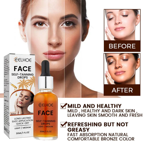EELHOE Facial Tanning Essence For Achieving A Natural And Stylish Wheat Color Or Bronzed Skin Tone, Providing Hydration And Enhancing The Beauty Of The Skin Without The Need For Sunbathing Louisiana Mart