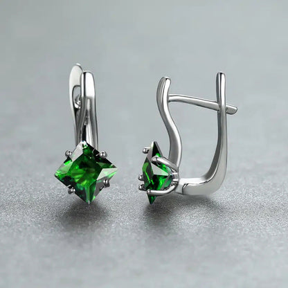 Light Luxury And Simplicity Diamond Design Earrings
