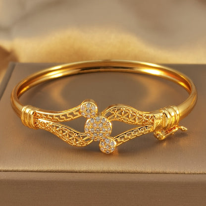 Summer Fashion Multicolor Geometric Cubic Zirconia Ladies' Bracelet
