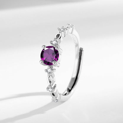 Moissanite Ring Female Ring High-grade Light Luxury