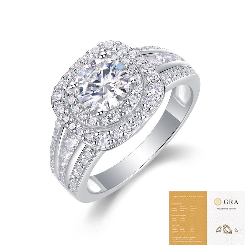 Moissanite Men's Ring Advanced Light Luxury