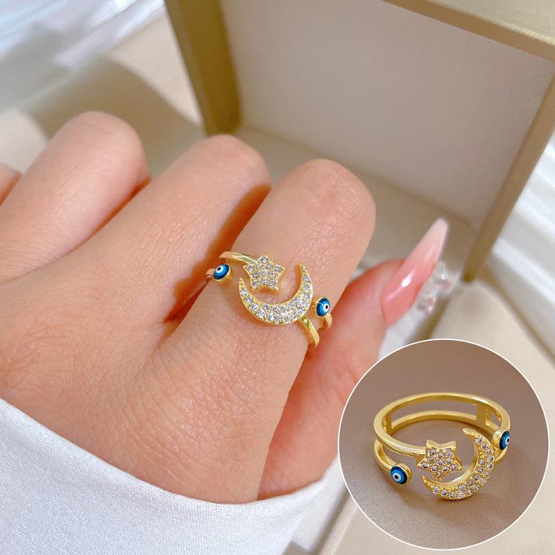 Fashion Simple Devil's Eye Open Ring