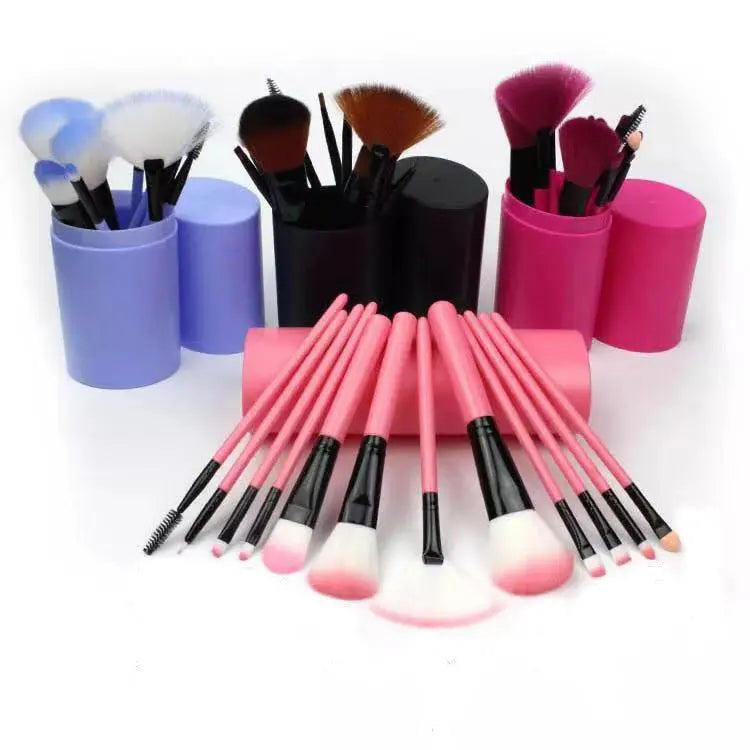 12pcs Makeup Brush Set Blush Eyeshadow Eyelash Highlighter Makeup Brush Louisiana Mart