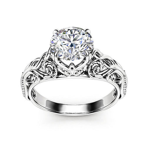 Fashion Zircon Ornament Women's Alloy Ring Jewelry