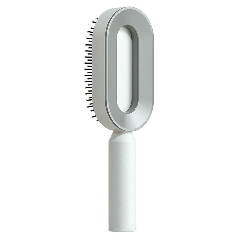 Self Cleaning Hair Brush For Women One-key Cleaning Hair Loss Airbag Massage Scalp Comb Anti-Static Hairbrush Louisiana Mart