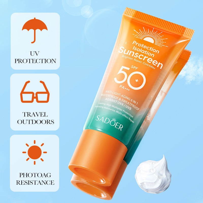 Double Tube Multi-Effect Repair Isolation Sunscreen Louisiana Mart